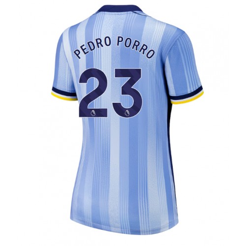 Dámy Fotbalový dres Tottenham Hotspur Pedro Porro #23 2024-25 Venkovní Krátký Rukáv